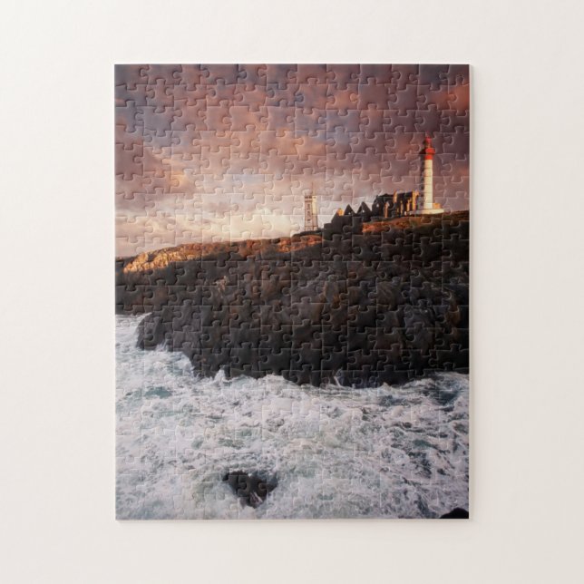 Puzzle Francia, faro al amanecer (Vertical)