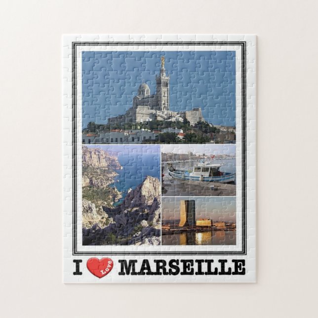 Puzzle Francia - Marsella - (Vertical)