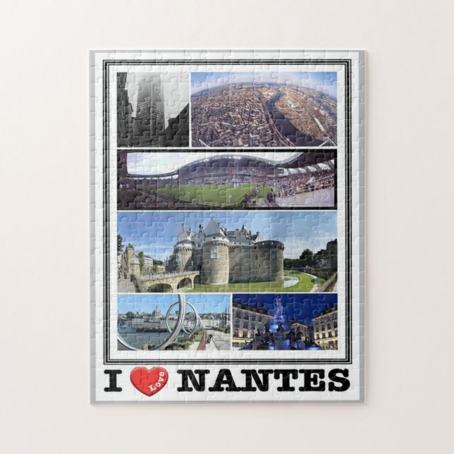 Puzzle Francia - Nantes - Me encanta - (Vertical)