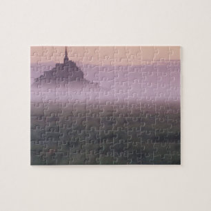 Puzzle FRANCIA, Normandía Mont St. Michel. Niebla matutin