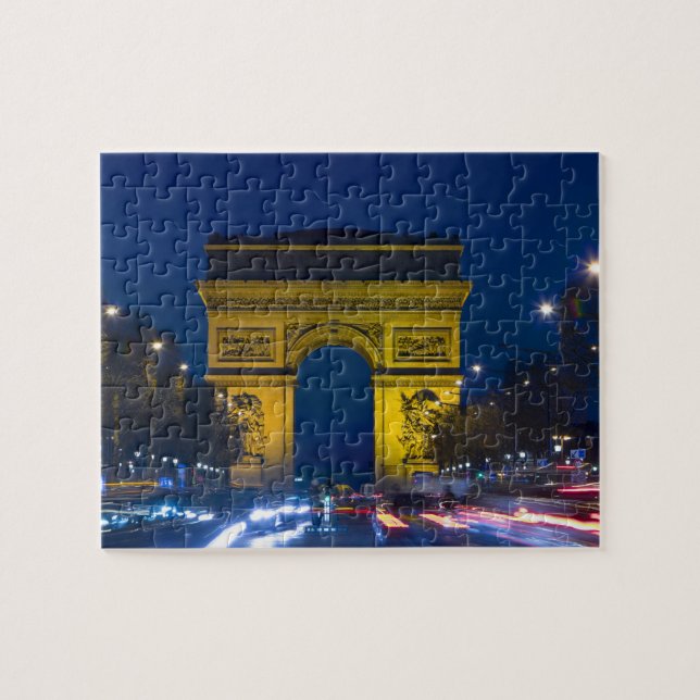 Puzzle Francia, París. El Arco del Triunfo y el (Horizontal)