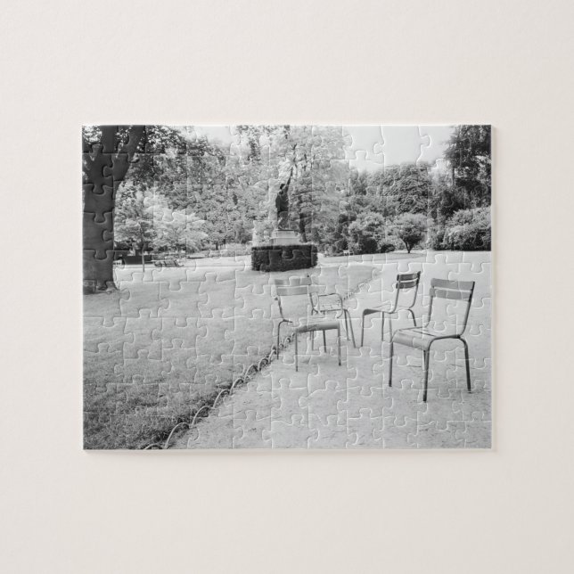Puzzle FRANCIA, París: Estatua de los Jardines de Luxembu (Horizontal)