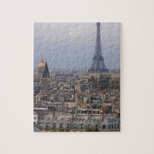 Puzzle Francia, París, paisaje urbano con la torre Eiffel