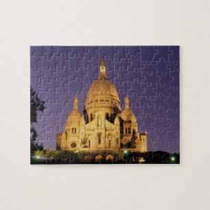 Puzzle Francia, París, Sacré-Coeur al anochecer.