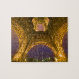 Puzzle Francia, París. Torre Eiffel iluminada a las 2