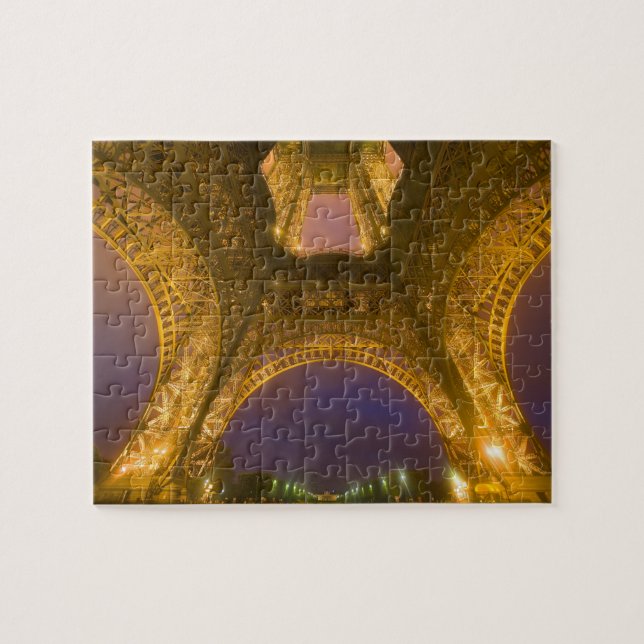 Puzzle Francia, París. Torre Eiffel iluminada a las 2 (Horizontal)