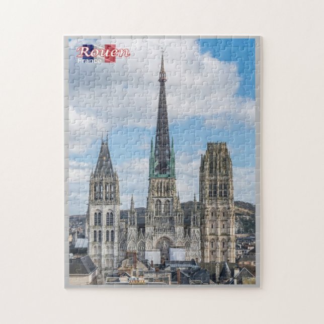Puzzle Francia - Rouen - Cattedrale di Notre-Dame - (Vertical)