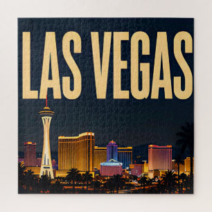 Puzzle Franja de Las Vegas y luces de neón