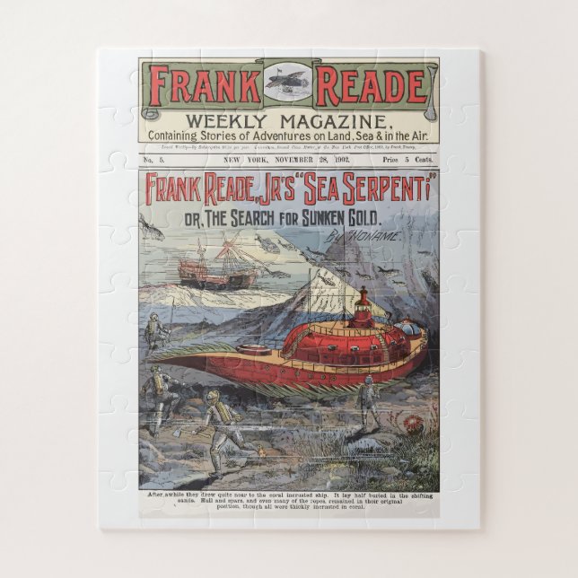 Puzzle Frank Read Jr Futurist Sci-Fi, Edición 1-5, 1902 (Vertical)