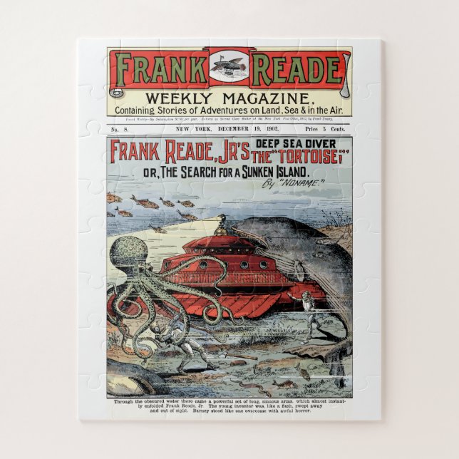 Puzzle Frank Read Jr Futurist Sci-Fi, Edición 1-8, 1902 (Vertical)