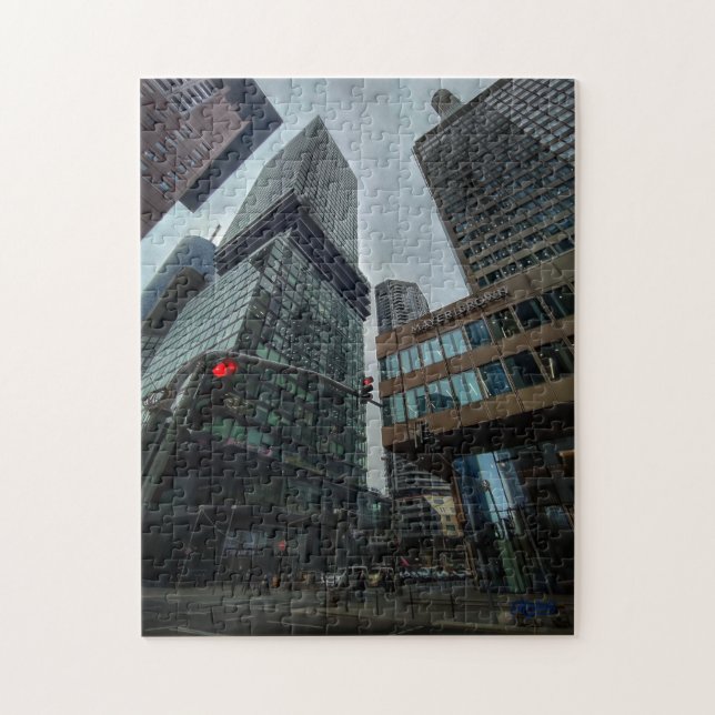 Puzzle “Frankfurt vertical – Entre gigantes de cri (Vertical)