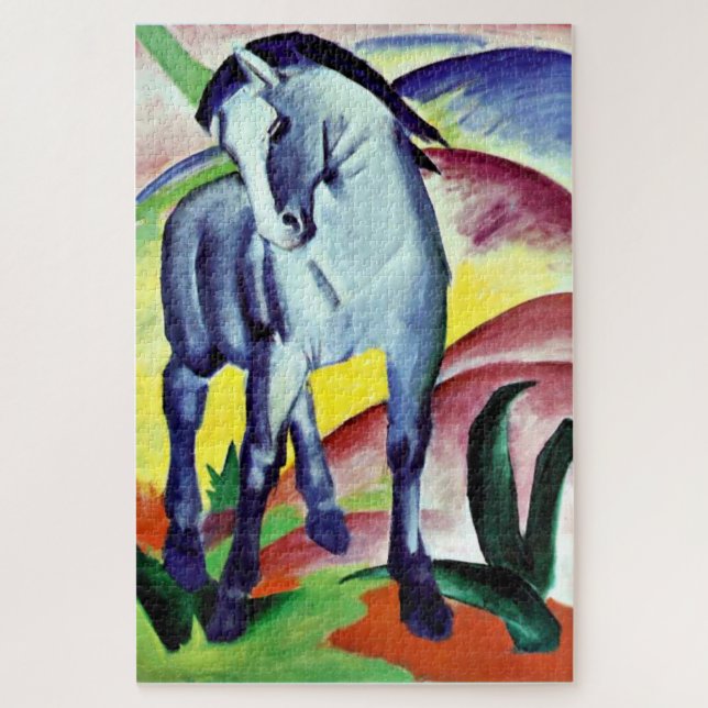 Puzzle Franz Marc - Caballo azul I (Vertical)