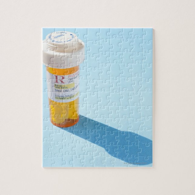 Puzzle Frasco de píldoras lleno de medicación (Vertical)
