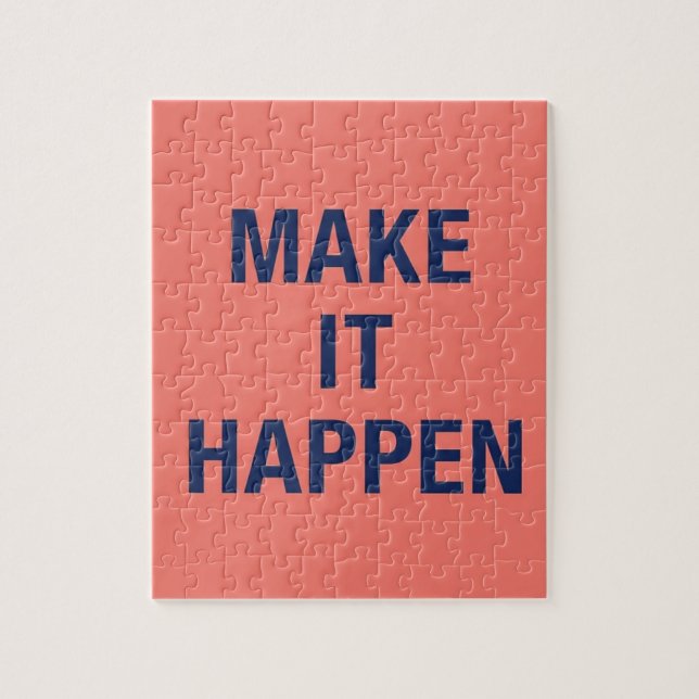 Puzzle Frase motivadora para hacer que suceda (Vertical)