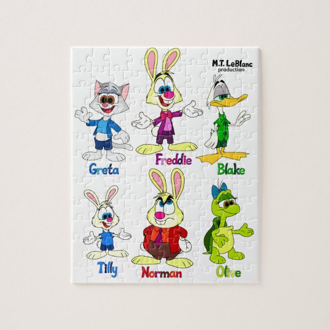 Puzzle Freddie Bunny & Amigos  (Vertical)