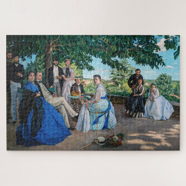 Puzzle Frederic Bazille - La Reunión Familiar (Horizontal)