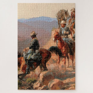 Puzzle Frederick Remington "Con la décima caballería"