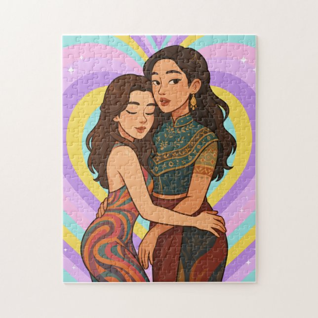 Puzzle Freenbecky Thai GL Ship Couple Freen & Becky  (Vertical)