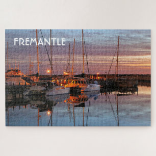 Puzzle Fremantle: Yates por la noche, Australia