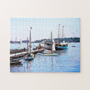 Puzzle Frente al agua Put-In-Bay OH c1904
