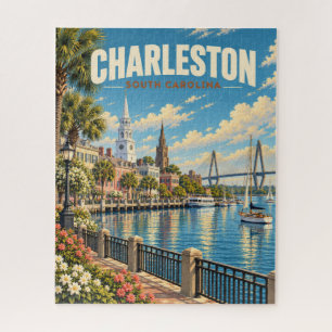 Puzzle Frente al mar vintage Charleston Carolina del Sur