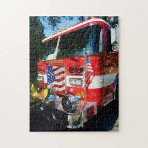 Puzzle Frente del coche de bomberos