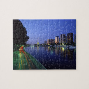 Puzzle Frente del Sena y Torre Eiffel, París, Francia 2