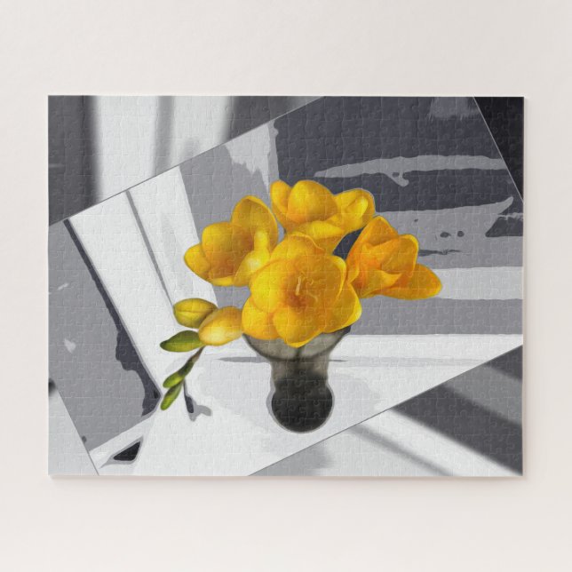 Puzzle Fresia amarilla (Horizontal)