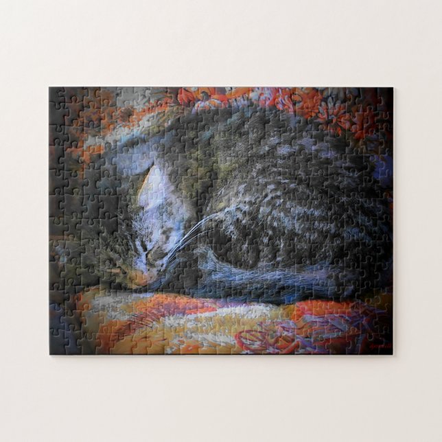 Puzzle Frío y acurrucado (Horizontal)