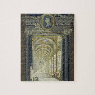 Puzzle Frontispiece con un retrato del medallón de