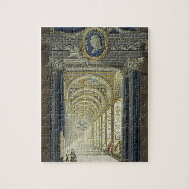 Puzzle Frontispiece con un retrato del medallón de (Vertical)