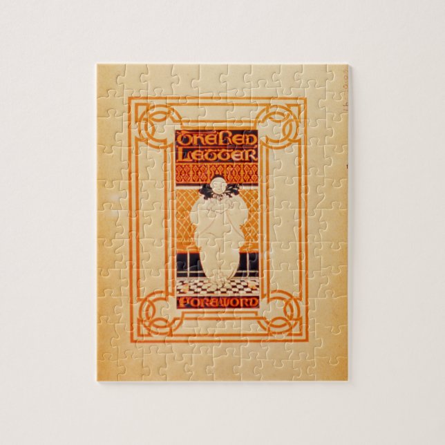 Puzzle Frontispiece para "una letra roja" (litho del (Vertical)