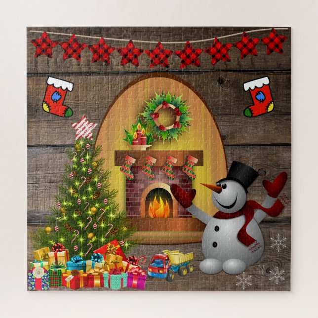 Puzzle Frosty Los Navidades Snowman (Vertical)