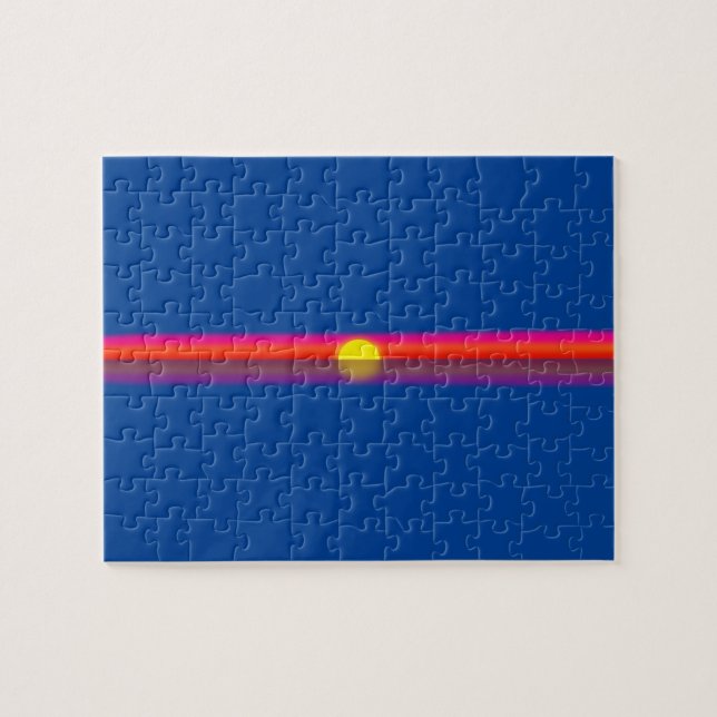 Puzzle Frustrante atardecer oceánico (Horizontal)