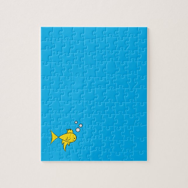 Puzzle Frustrante Pescado de oro nadando (Vertical)