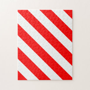 Puzzle Frustrante raya blanca roja