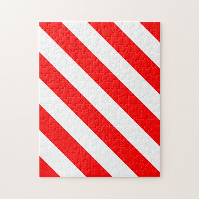 Puzzle Frustrante raya blanca roja (Vertical)