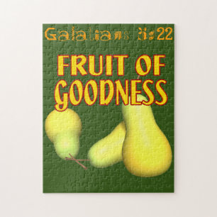Puzzle Fruta de bondad Citas de la Biblia Personalízalo