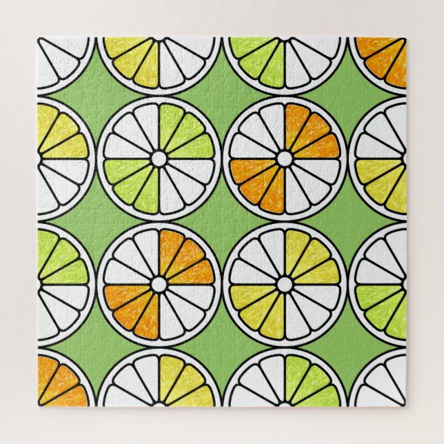 Puzzle Fruta De Cítricos, Verano Sin Marea. (Vertical)