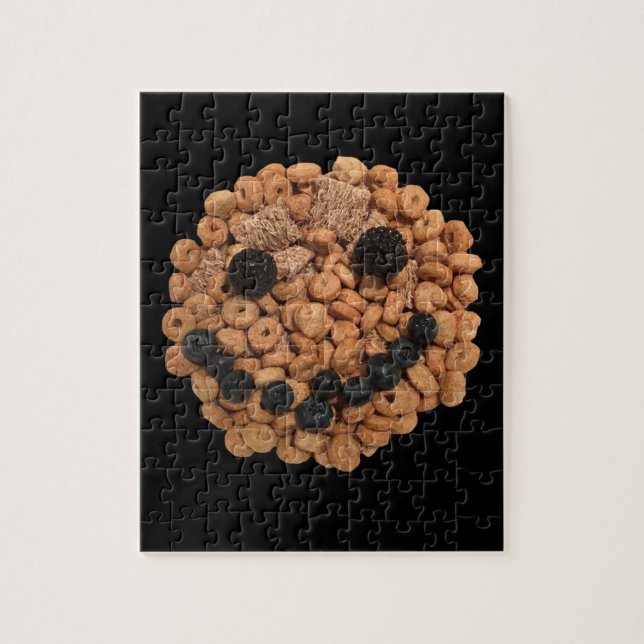 Puzzle Fruta sonriente y rostro de cereales (Vertical)