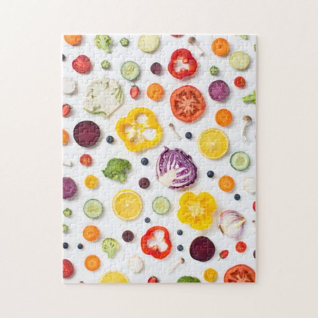 Puzzle Frutas y hortalizas (Vertical)