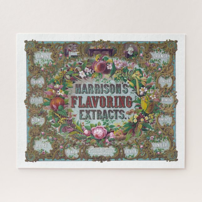 Puzzle Frutos florales de Victoria extractos de horneado  (Horizontal)