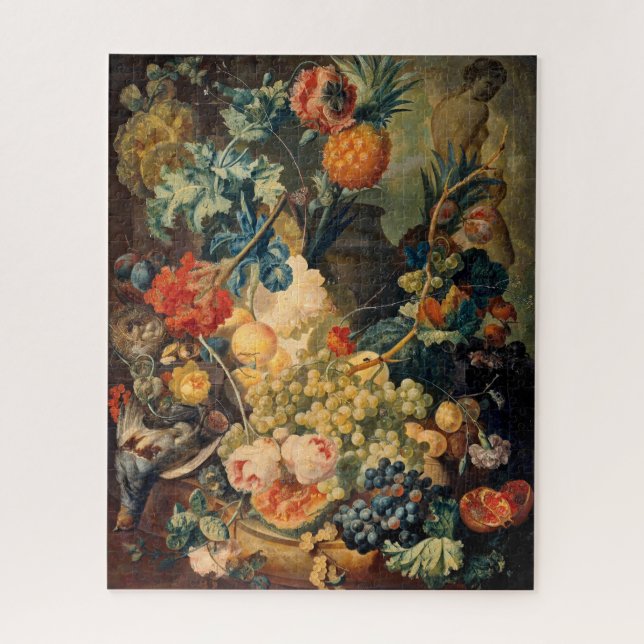 Puzzle Frutos y flores de vida Jan Van Os 1774 (Vertical)