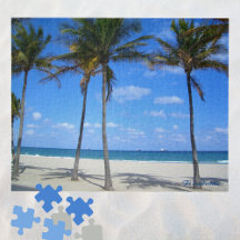 Ft Lauderdale Beach Florida Palm Trees Océano