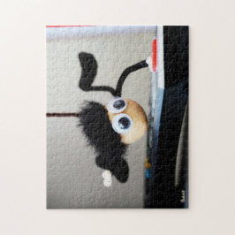 Puzzle Fubby hangend als de scene van Tom Cruise.