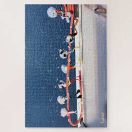 Puzzle Fubby's die een lijn lieren van een Zeilboot.