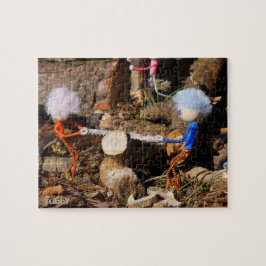 Puzzle Fubby's die hout zagen.
