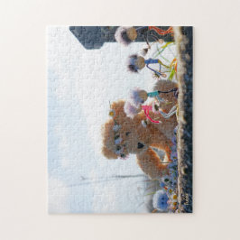 Puzzle Fubby's die madeliefjes naar een Beer brengen.