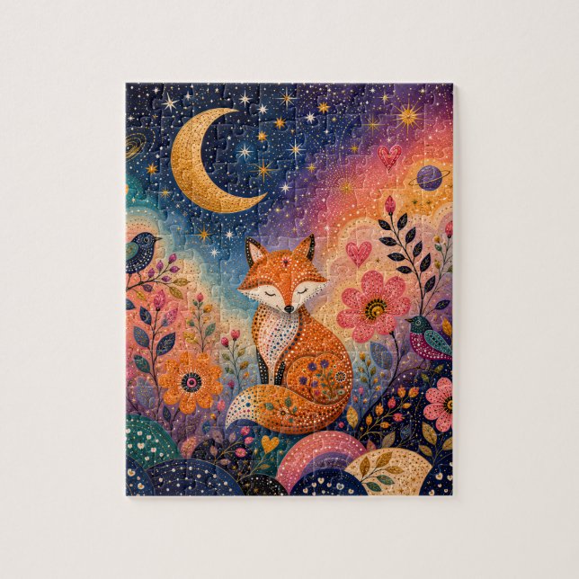 Puzzle Fuchs im Sternengarten (Vertical)