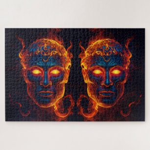 Puzzle "Fuego de los Dioses" con varios conjuntos de deid